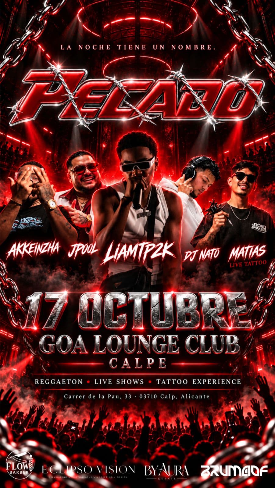 NOCHE DE PECADO | GOA Lounge Club